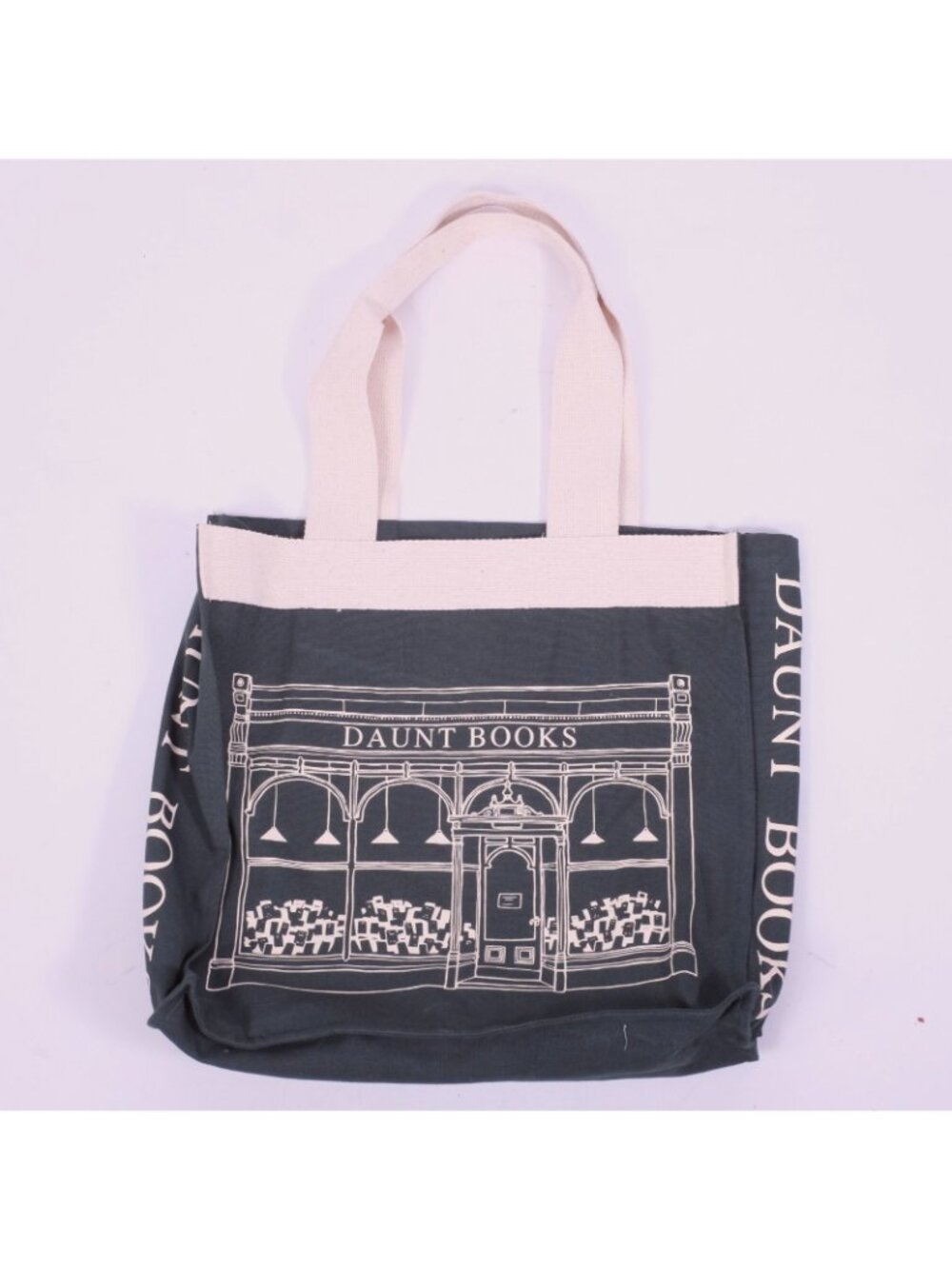 Daunt Books London tote bag US seller ready to ship green canvas - Picture 3 of 5